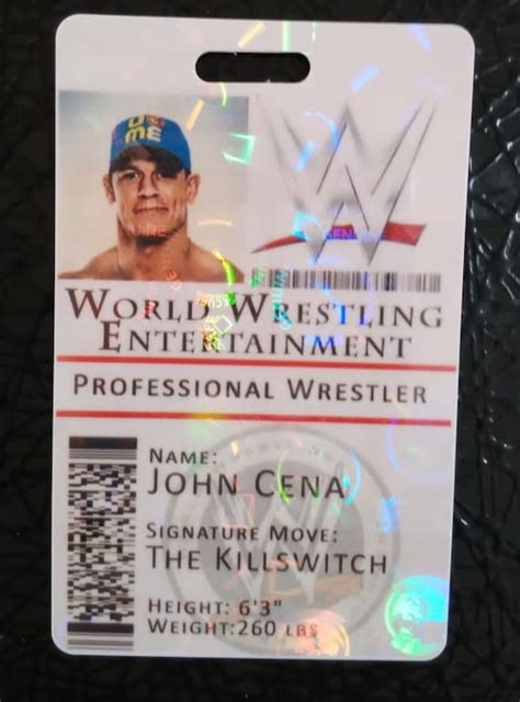 Conversations can go on for a while and if the fan does not realize that this is a scam, the fan can be asked for money for charity or for gift cards. . Wwe fan id card